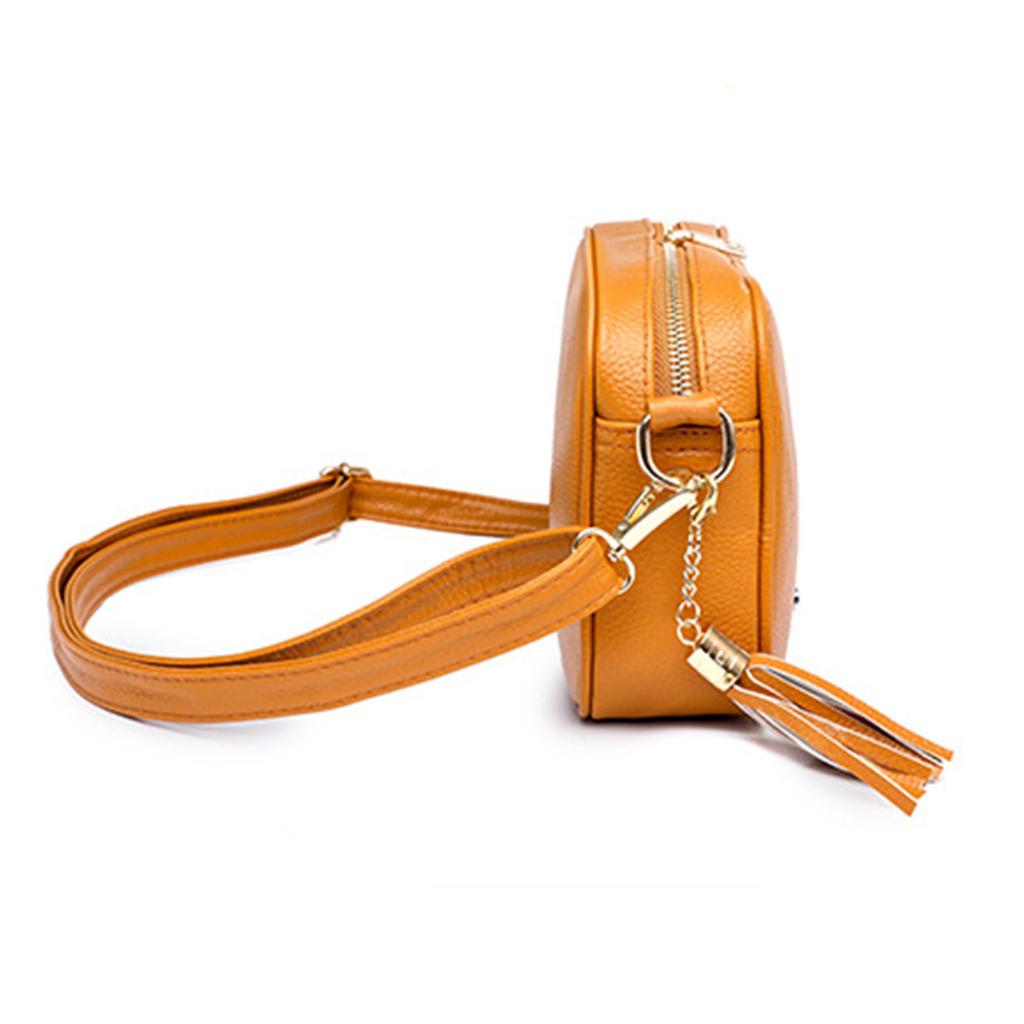 European and American Tassel Women's Bag Ethnic Style Shoulder Strap Messenger Bag Phone Wallet Leather Crossbody Bag