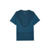 Under Armour Maglietta da Corsa Traspirante a Maniche Corte con Logo Senza Cuciture Uomo Top Blu 1375692-452