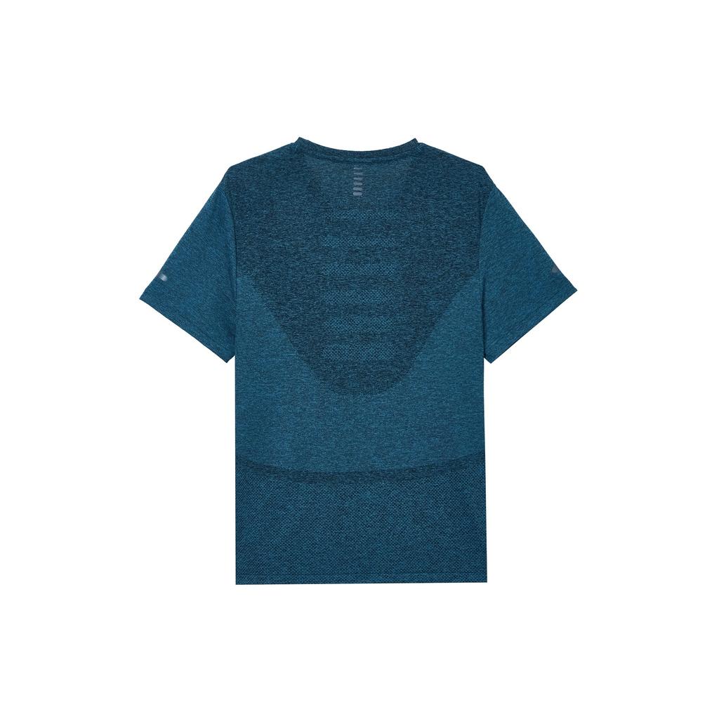 Under Armour Maglietta da Corsa Traspirante a Maniche Corte con Logo Senza Cuciture Uomo Top Blu 1375692-452