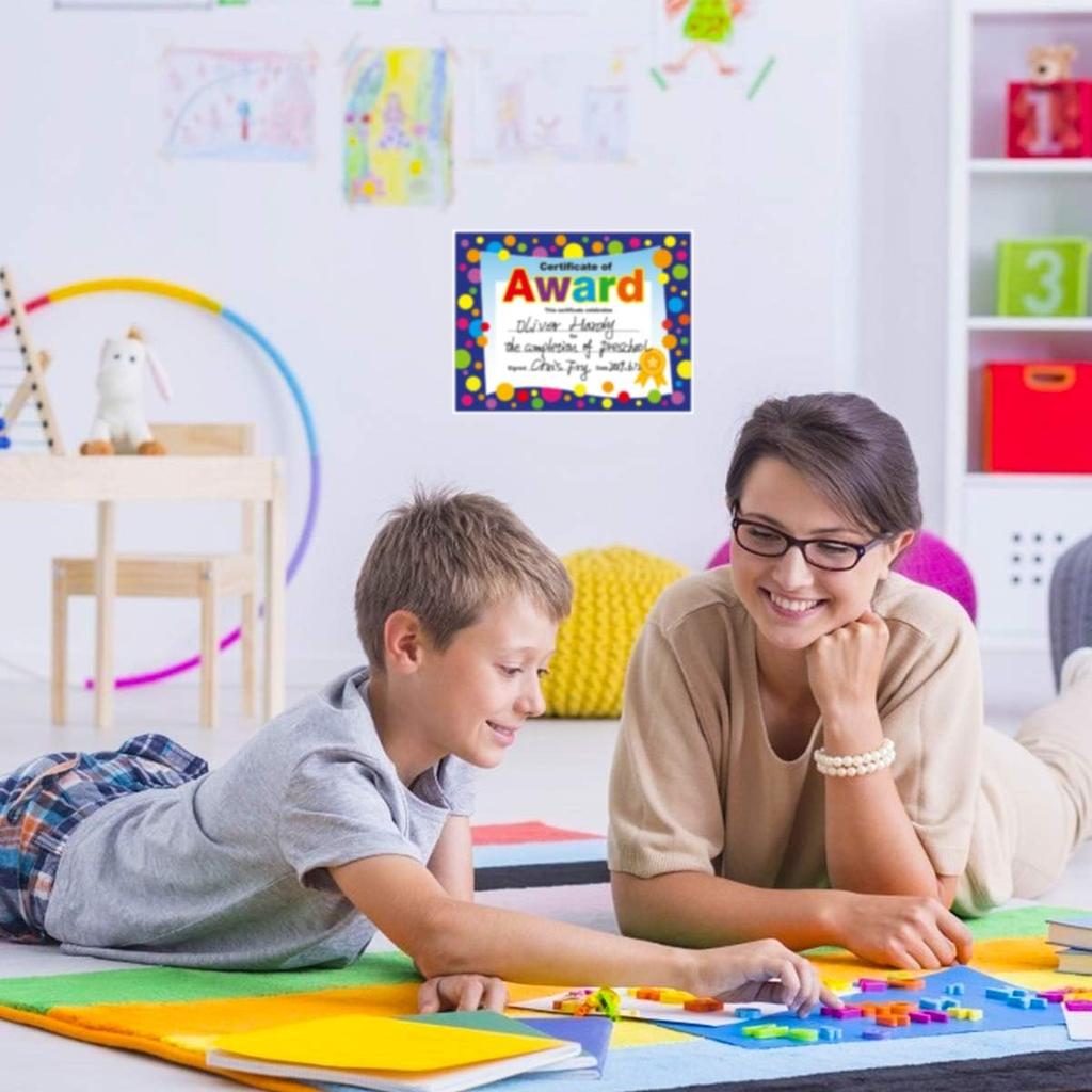 Yoklili 45-Pack Certificate of Award for Teachers Students Back To School Classroom Supplies, Printable, 8.5 X 11 Inches