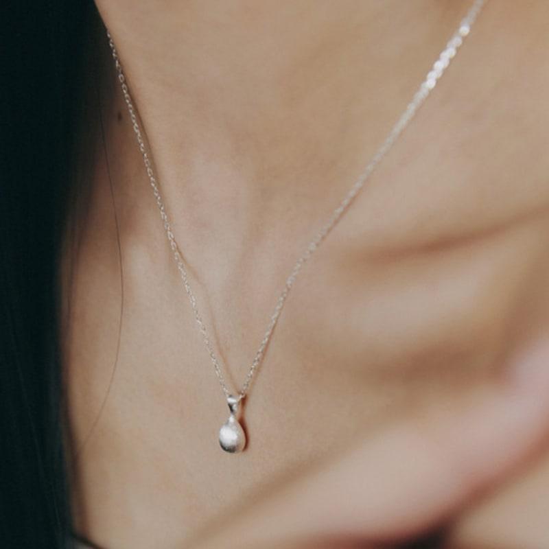 enuff (silver 925) Mute textured necklace