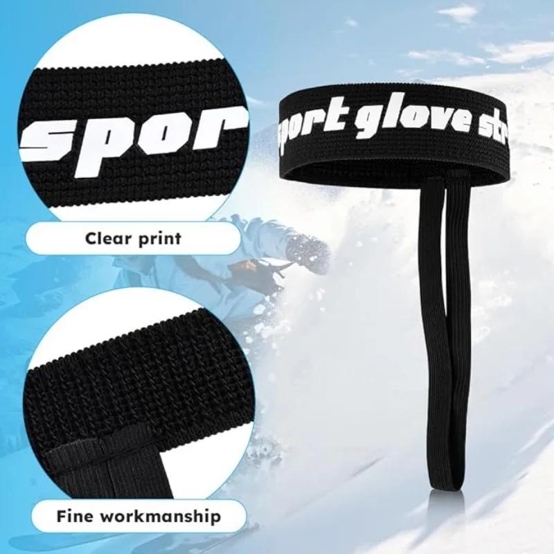 Elastische Handgelenkschlaufen für Ski- und Snowboardhandschuhe Verstellbare Skihandschuh-Leine für Männer und Frauen Sport Skihandschuh Sicherheitsgurt