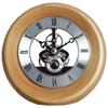 Retro Light Luxury Solid Wood Gear Unique Table Clock Transparent Rotating Elegant Digital Desk Clock Desktop Minimalist Home Decoration Ornaments