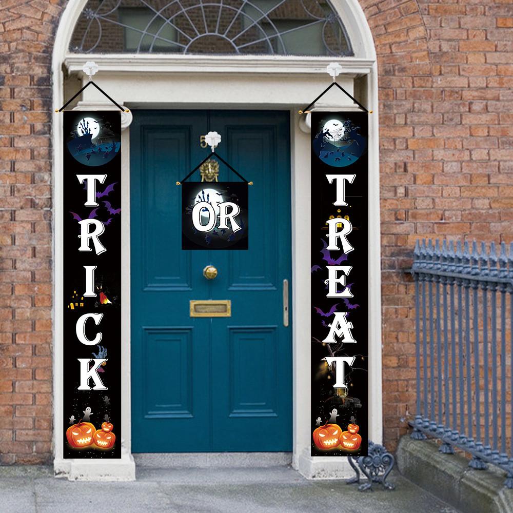 Halloween Decorative Banner With Festive Fabric And Spooky Design Perfect For Parties