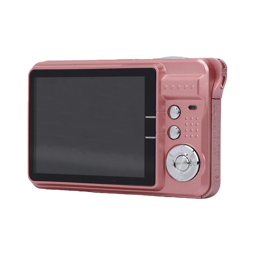 Digital Camera 4K 8X Zoom 48MP Pink Vlog Camera 2.7in Screen Video Camera Simple Camera for Travel Family Photography