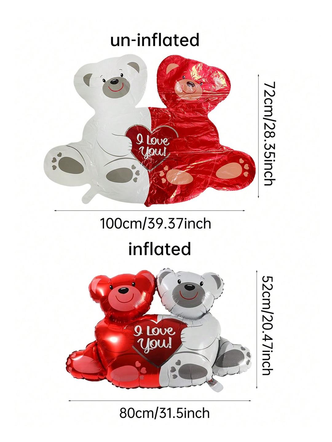 

Я люблю тебя, набор из двух воздушных шаров «Медвежьи объятия», вечеринка в честь Дня святого Валентина, свадьба, помолвка, день рождения, годовщина, реквизит для вечеринки Other