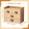 Wooden Storage Box Farmhouse Counter Dresser Desk Drawer Organizer Organization for NightStand Closet Vanity Living Room Nursery