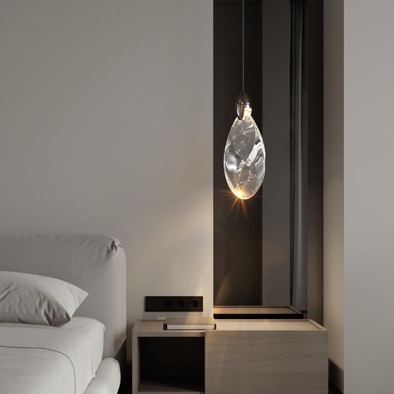 Modern Crystal Chandelier for Bedroom & Living Room - High-End Bedside Pendant Light