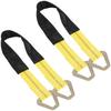 WSSROGY 2 Pack 36" X 2" Axle Tie-Down Straps with Protective Sleeve & D-Ring