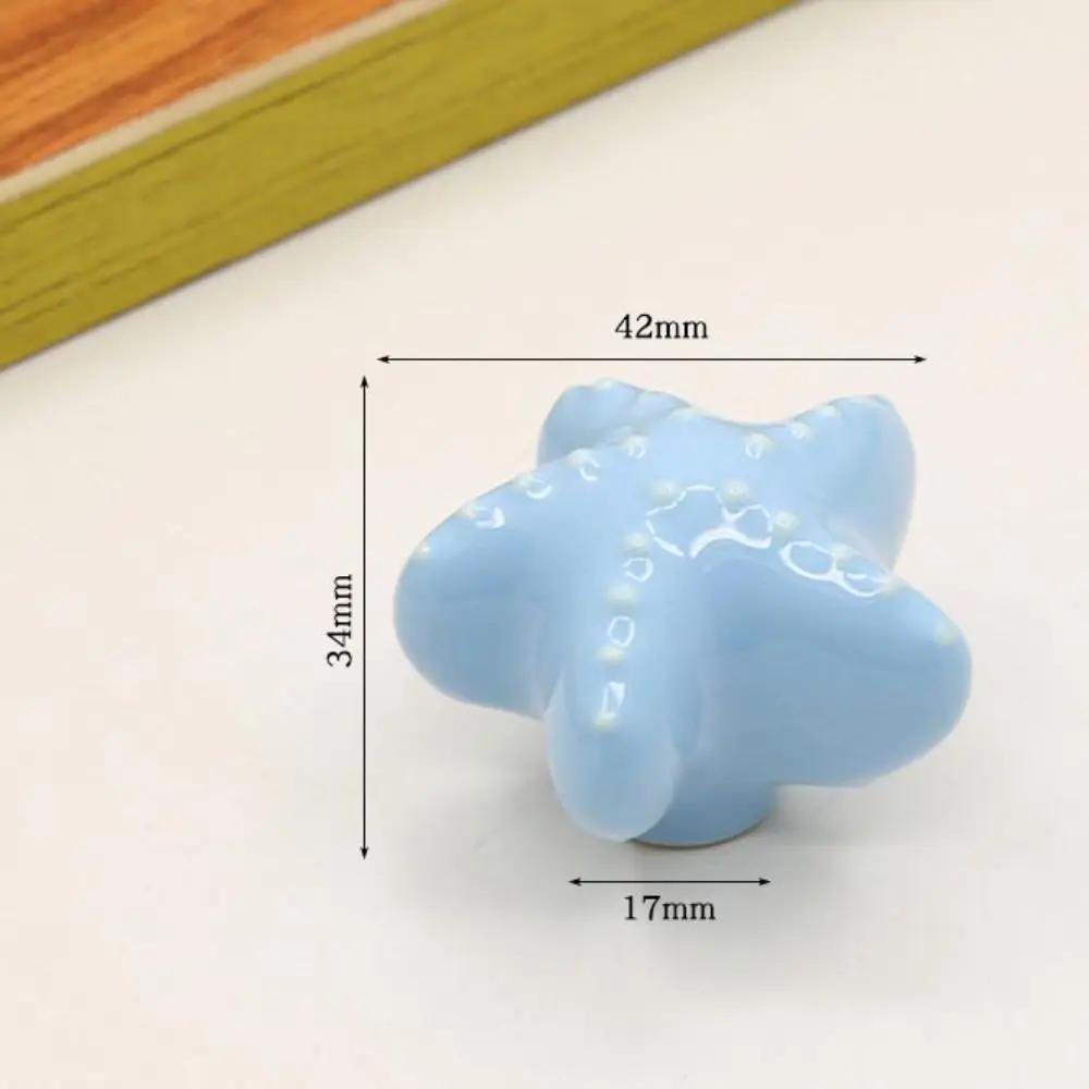Retro Single Hole Ceramic Cabinet Knob Round European Style Door Pull Handles Vintage Drawer Knobs Kitchen