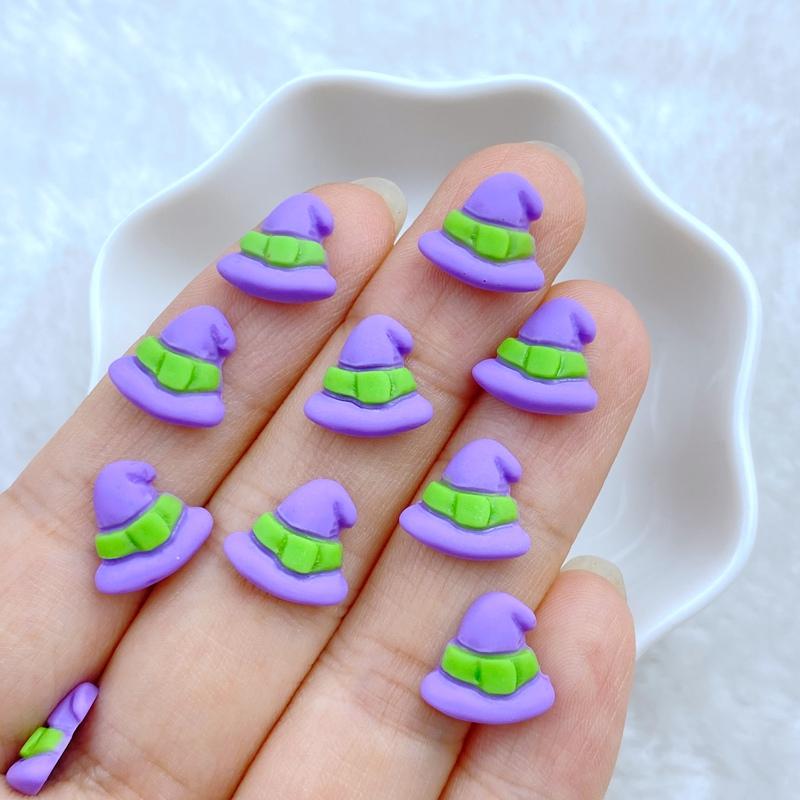 

30Pcs New Cute Resin Mini Halloween Animal Series Flat Back Manicure Parts Embellishments For Hair Bows Accessories