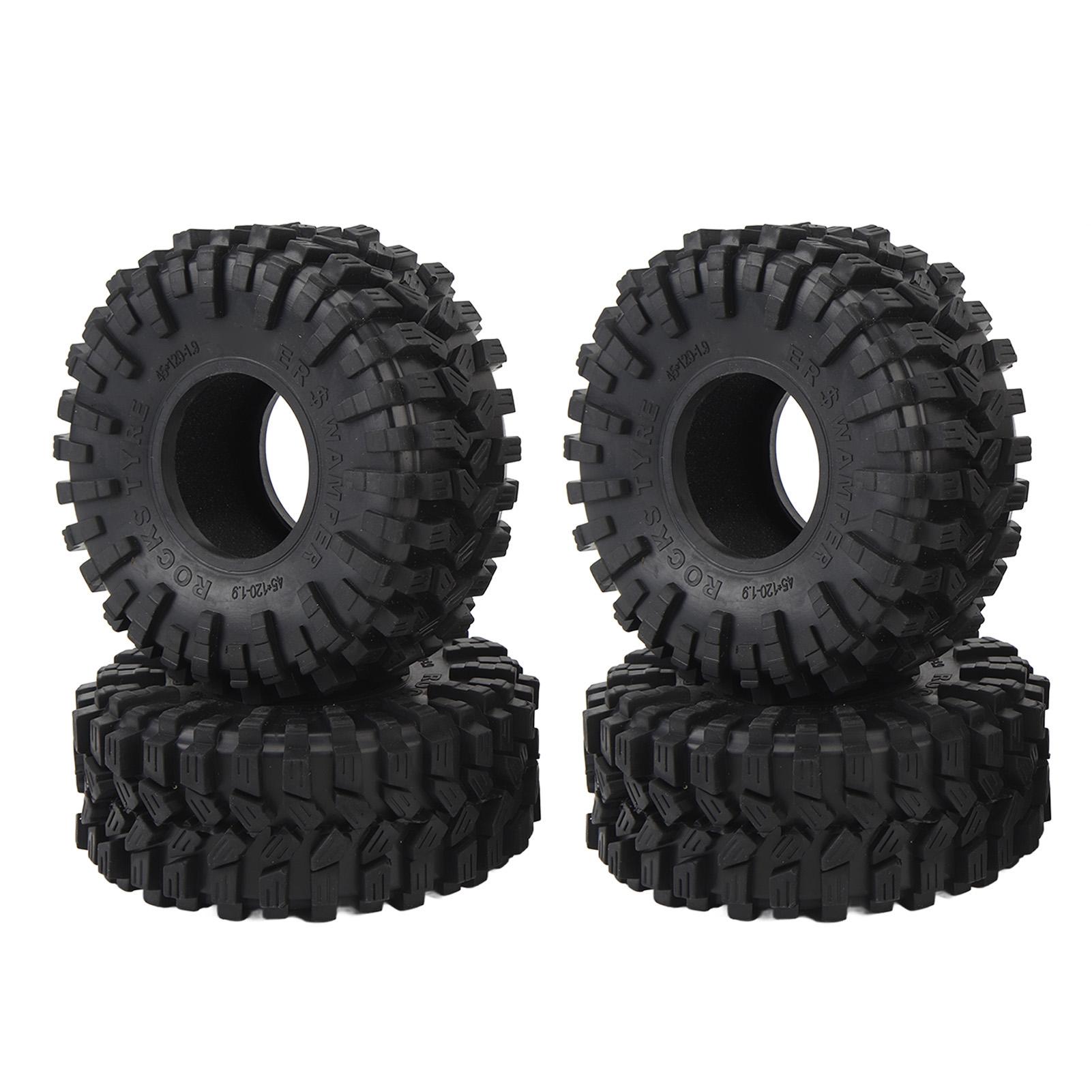 

4PCS 1.9in RC Tires Rubber Shock Absorption Slip Resistance Wheel Tyre for 110 Remote Control