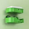 Double-layer Cartoon Soap Holder Wall Mounted Soap Tray Creative Drain Soap Storage Box  Bathroom
