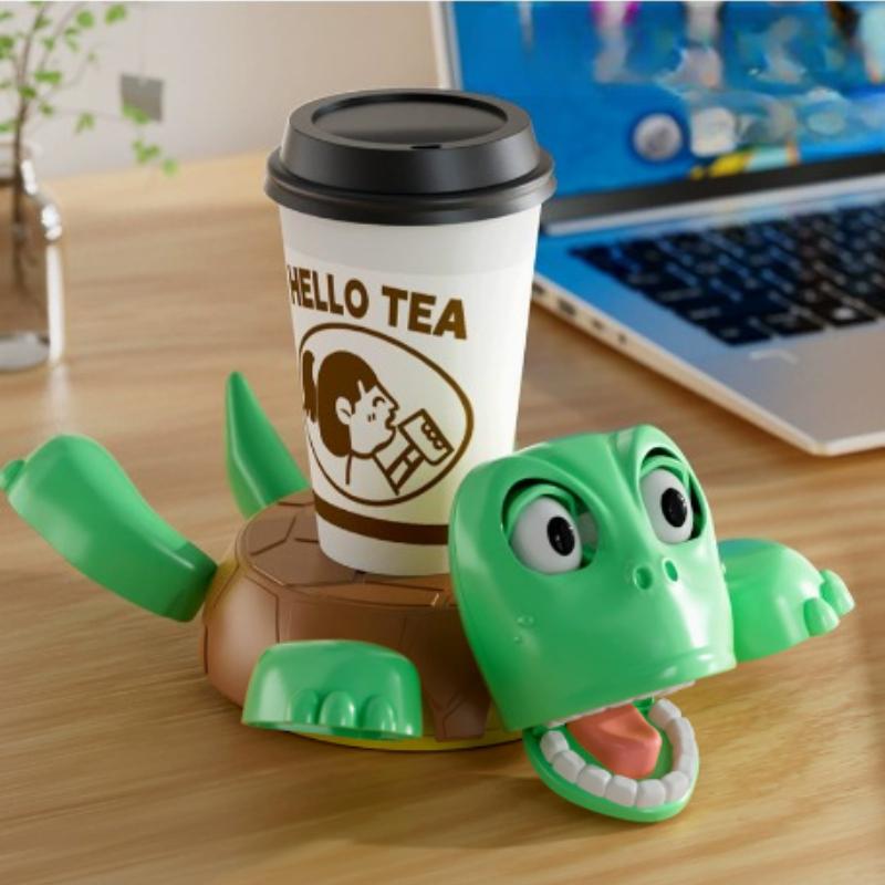 Quirky Panicked Turtle Ornament Turtle Cup Pad Tea Coffee Mug Drinks Holder Tableware Decorative Figurines Stress Relieve Tool
