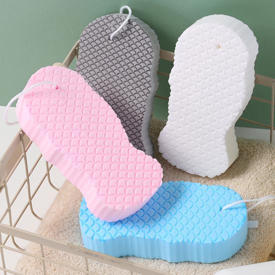1/2/4Pcs Body Scrubber with Lanyard Design 3D Ultra Soft Exfoliating Bath Sponge Adult Bath Scrubbing Tool