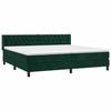 Maison Exclusive - Sommier à lattes de lit et matelas Vert foncé 200x200cm Velours