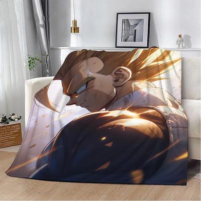 Super Handsome Vegeta Throw Blanket for Sofa Luxury Blankets & Throws Beach Towel Home Interior Microfiber Bedding Fluffy Plaid
