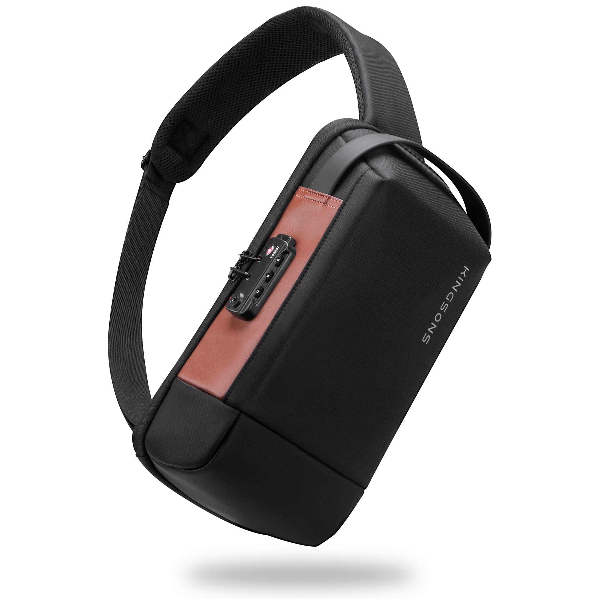 

Kingsons Crossbody Shoulder Large with USB Fits a Ideal for and School Men s Bag, Capacity, Waterproof, Lightweight, Port, 9.7-inch iPad, Anti-Theft,