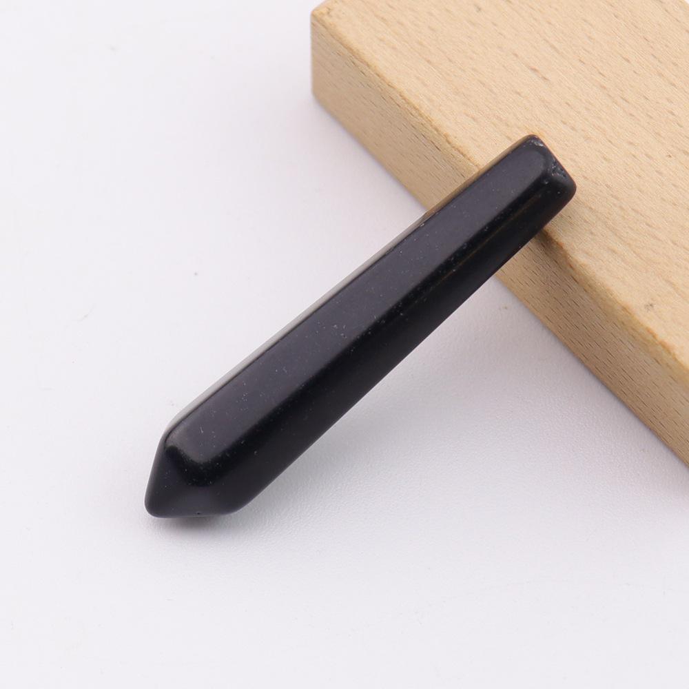 Crystal Jade Single Point Hexagonal Pillar Pendant - 1*5cm Accessory