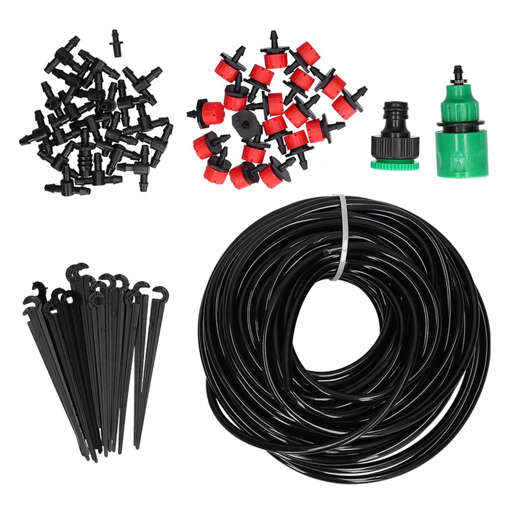 20M 4/7 Hose Garden Irrigation System Automatic Drip Irrigation Kit Adjustable Dripper for Home