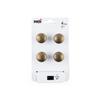 Furniture Knobs - Antik - Zamak - H.25mm - Brass-plated - Set of 4