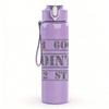 1PC OM 606 Minimalist Car Text Print 750ml Portable Sports Water Bottle Leakproof Gym Outdoor Travel Drink Cup