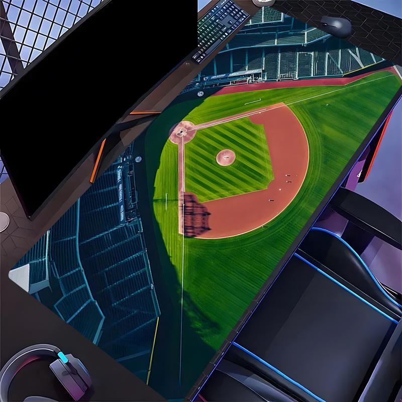 Baseball Stadium Aerial View Mouse Pad Large Rubber Anti-slip PC Desk Accessories Mousepad for Office & Gamer Keyboard Decor Mat