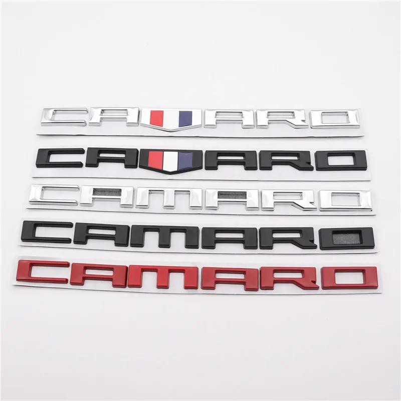 3D Autostickers Achterklep Embleem Badge voor Chevrolet CAMARO Letter Cruze Camaro Captiva Aveo Silverado Auto Zijsticker Exterieur