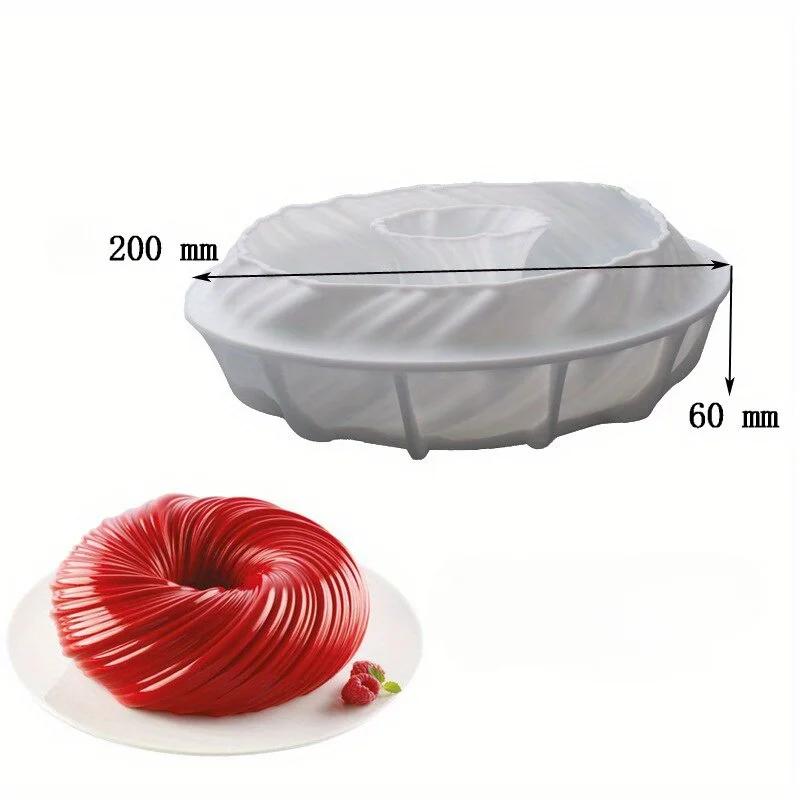 

1pcs DIY Circular Dessert Mold Home Kitchen French Dessert Cake Mold Sesame Ball Mousse Silicone Cake Pudding Jelly Mold