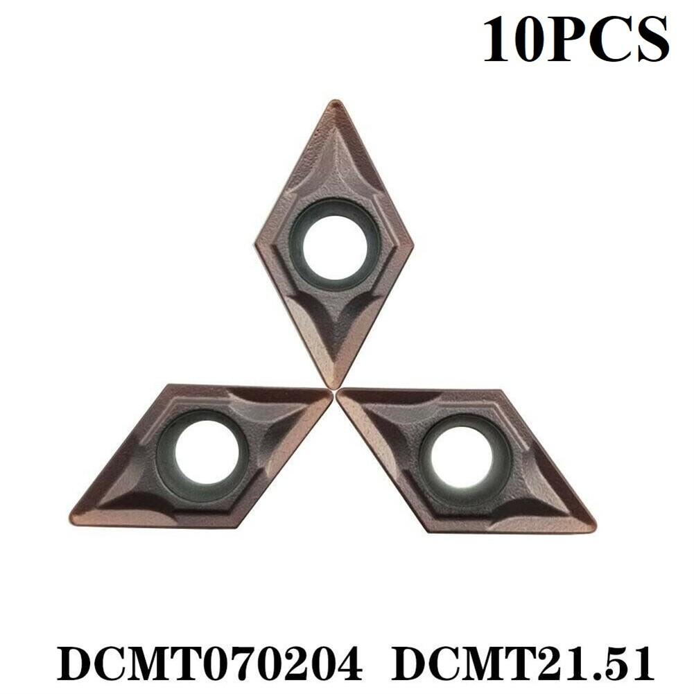 

10 шт. DCMT070204 DCMT21.51 Токарний інструмент для токарного верстата з твердосплавним сплавом RTS для сталі для SDUCR