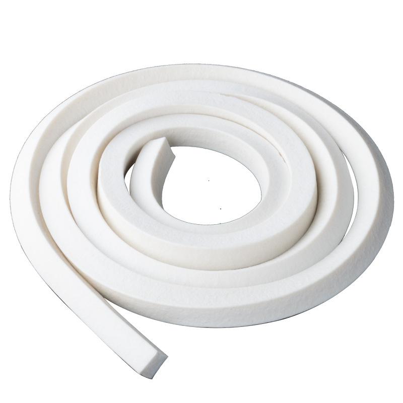 Прямые продажи Топ качество Белая силиконовая пенопластовая полоса 3 метра Квадратная пенопластовая силиконовая полоса для герметизации Акустическая пенопластовая герметизация 2x10mm