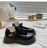 Big head and thick sole increase height Mary Jane small leather shoes women's summer 2025 new retro British style student jk single shoes