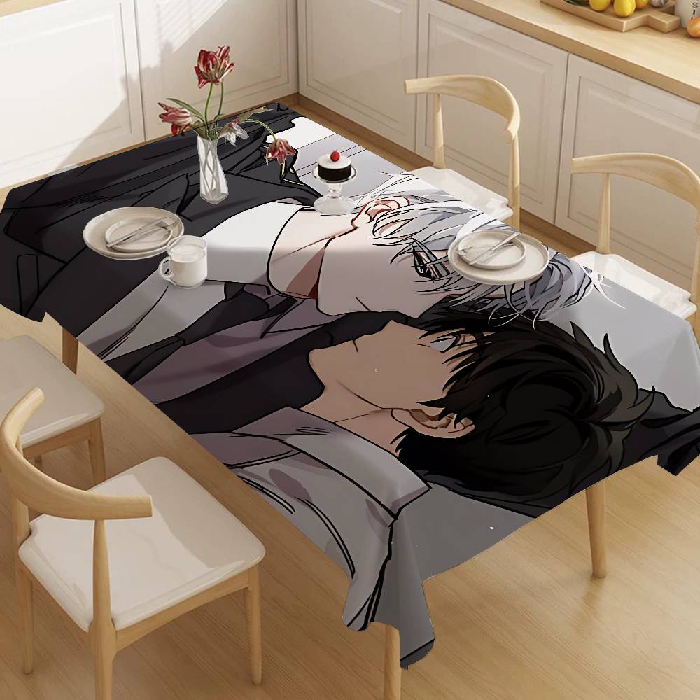 Passion Bl Anime Pattern Tablecloths Summer Washable Picnic Party Rectangle Table Cover Home Dining Decor