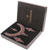 Touchstone Indian Jewelry Set for Women, Bollywood Gold Jewelry, Wedding Outfit Necklace Set, Earrings, Bridal, Maang Tikka Fancy Costume, Girls' Big