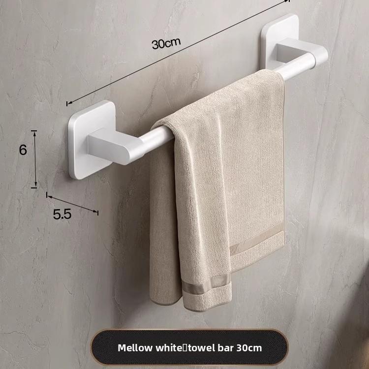 Wandmontierter Handtuchhalter aus Weltraumaluminium mit Nano-Spurlose-Stickern für die Badezimmeraufbewahrung