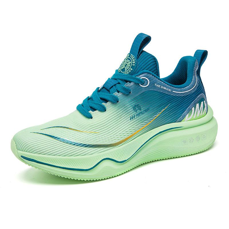 

Сверхлегкие и дышащие тонкие карбоновые пластины, мягкая подошва, амортизация и отскок, сетчатые кроссовки для бега, осенняя новинка, модная универсальная спортивная обувь 44 лаймовый