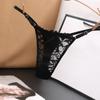 Sexy Lace See-Through Thong For Women Tiny Tangas Panties Lingerie Adjustable Mesh G-Strings T-Back Underwear Female Underpants