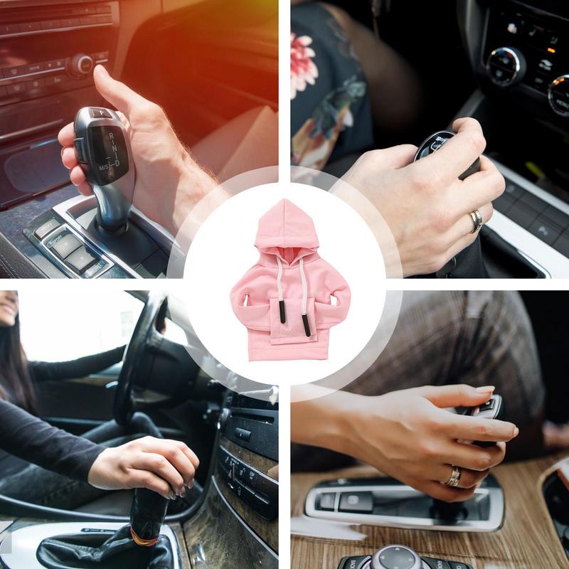 Schalthebel Hoodie Mini Hoodie Schalthebelabdeckung Atmungsaktiv Auto Schalthebel Hoodie Automobil Innenraum Niedliche Gadgets für Auto SUV
