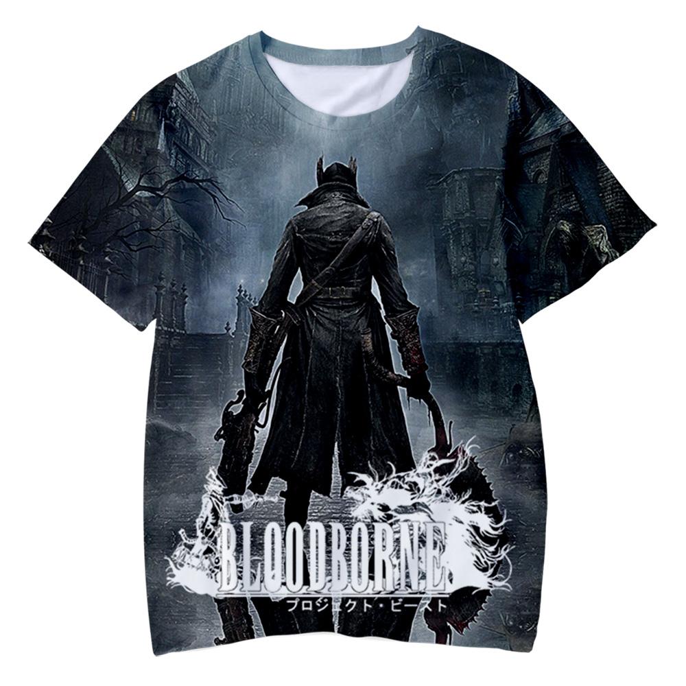 Letní trička Bloodborne Hra 3D potisk Streetwear Pánské Dámské Ležérní Móda Oversized Tričko Harajuku Dětská Trička Topy Oblečení