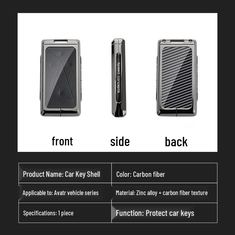 AVATR 11/12 Metal Key Cover & Decorative Buckle for Men and Women
