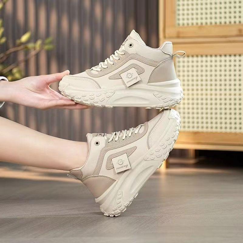 Dad Shoes Women's Shoes Autumn and Winter Versatile Casual Sneaker Increased by Fashion High-Top Shoes