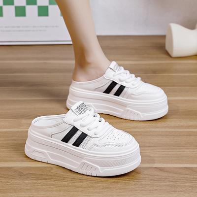 34 Size Heightening Little White Shoes Women's Muffin Thick Baseplate Shoes Versatile Casual Shoes Rubber Sole Comfortable