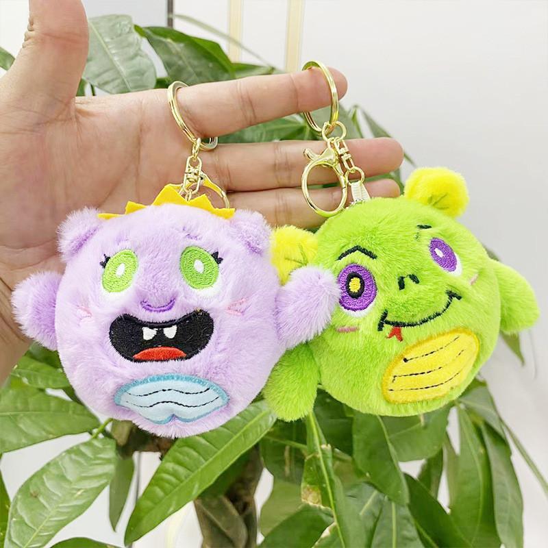 Monster Plush Enchanting Keychain Bag Cute Animal Themed Key Holder For Everyone
