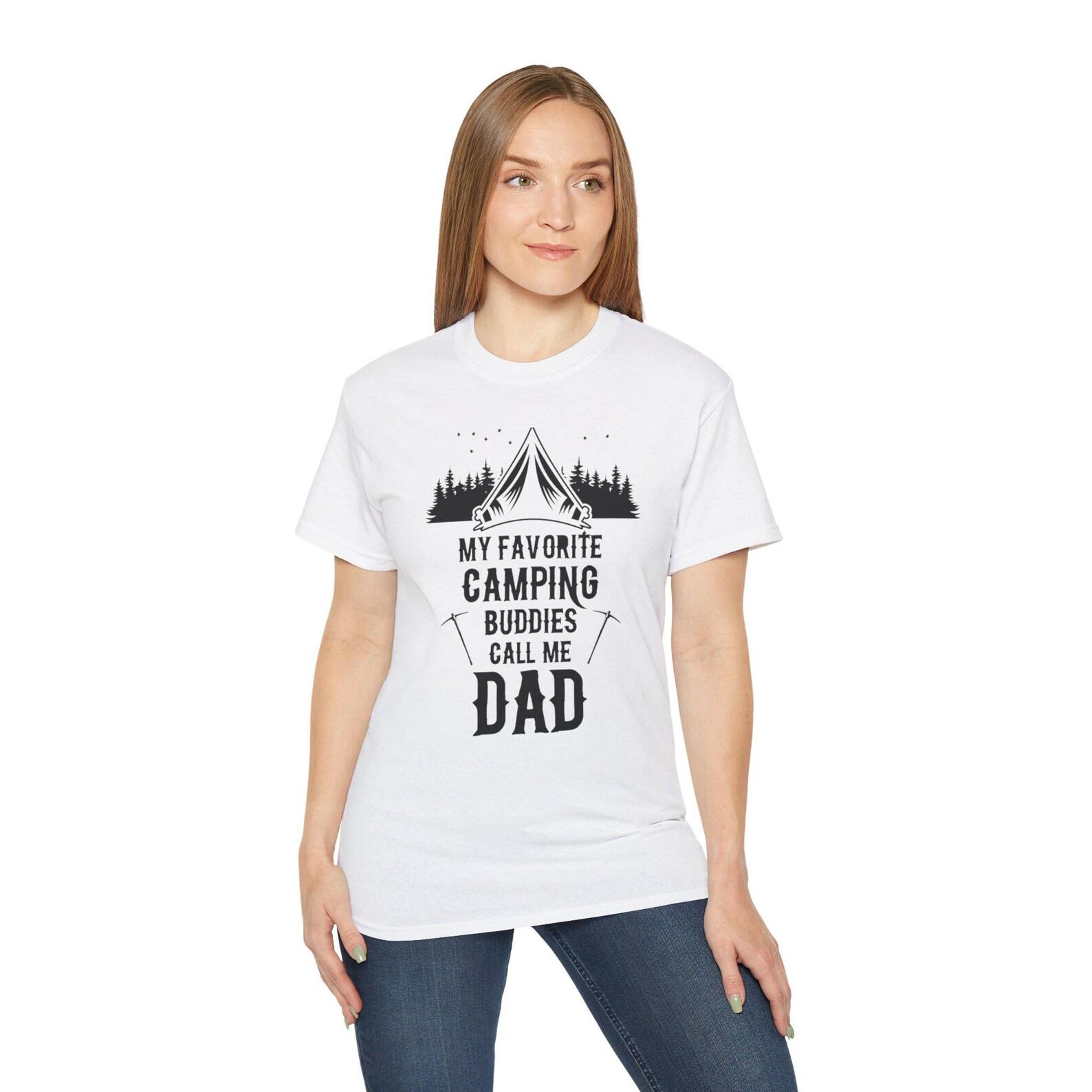 Camping Buddies Dad T-Shirt, Outdoor Adventure Tee 4XL