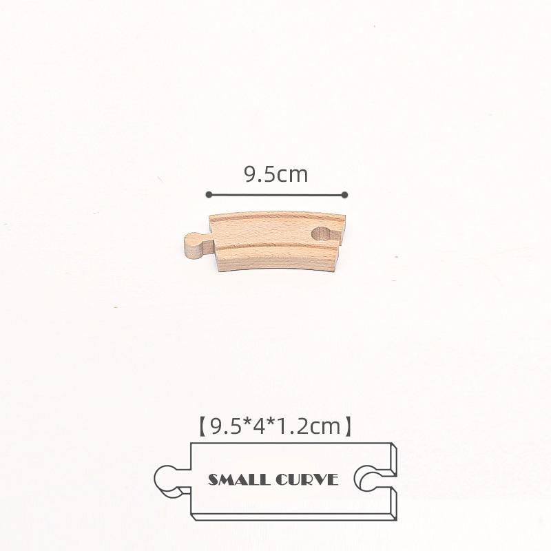 New Kinds Wooden Track Parts Beech Wooden Railway Train Track Toys Accessories Fit All Brands Wood Tracks Toys for Kids Gifts