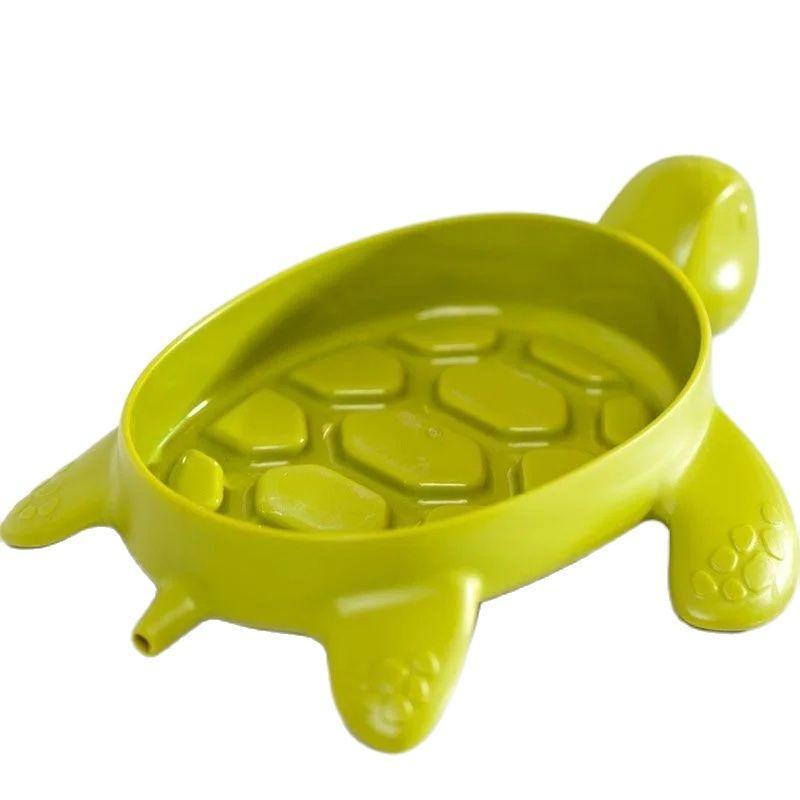 

Милая силиконовая подставка для мыла в форме морской черепахи, не требующая установки дома, подставка для хранения мыла, органайзер для мыла, коробка, аксессуары для ванной комнаты зелёный