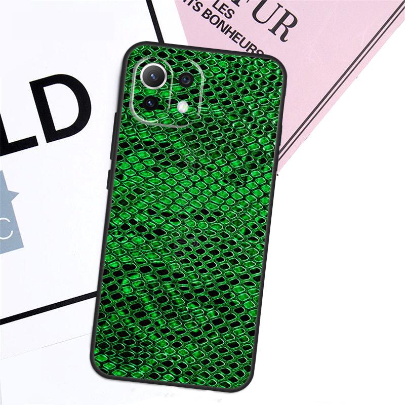 Snake Skin Case For Xiaomi 15 14 17 Ultra 13T 14T 15T Pro POCO F8 Ultra F7 F5 F6 X3 X5 X6 X7 Pro Cover
