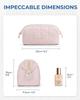 BAGSMART Makeup Storage Cosmetic Storage Makeup Multifunctional Makeup Brush Storage Wash Travel Accessories Storage Large Business Pink Pouch, Pouch,