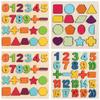 Wooden Montessori Number And Letter Puzzle For Early Childhood Learning And Cognitive Development