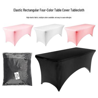 Super elastische rechteckige Tischdeckenhülle für Hochzeit & Outdoor-Cocktail